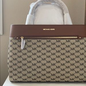 NWT MICHAEL Michael Kors Hailee Large Satchel